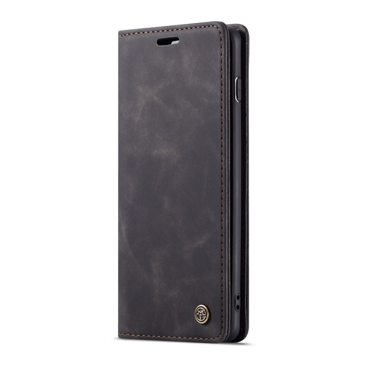 CaseMe-013 Multifunctional Retro Frosted Horizontal Flip Leather Case for Galaxy S10 Plus, with Card Slot & Holder & Wallet (Black)