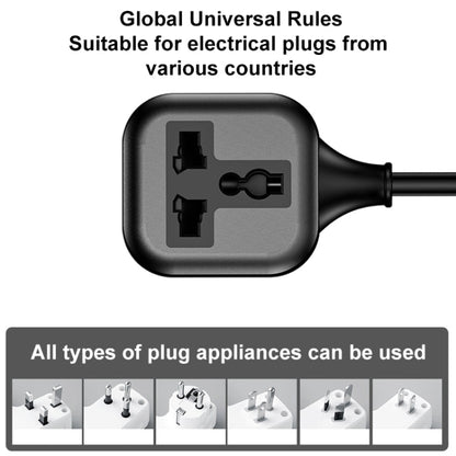 Câble de rallonge électrique Yesido MC28, fiche britannique vers prise universelle, longueur : 2 m