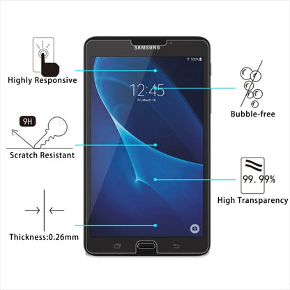 Pour Galaxy Tab A 7.0 (2016) T280 / T285 Film de protection d'écran en verre trempé antidéflagrant 2.5D, dureté de surface 9H, 0,26 mm