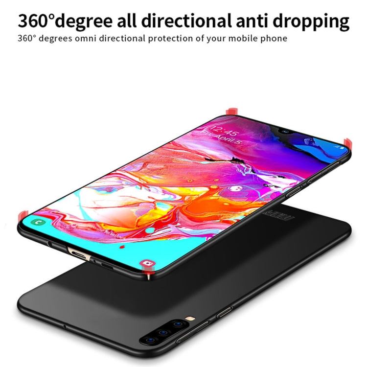 MOFI Frosted PC Ultra-thin Hard Case for Galaxy A70 (Black)