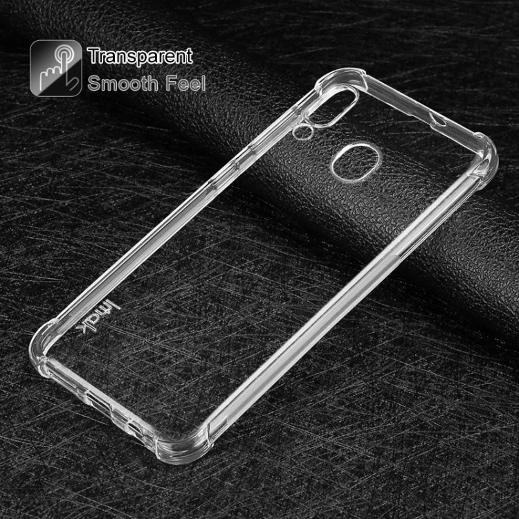 IMAK All-inclusive Shockproof Airbag TPU Case for Galaxy A20 / Galaxy A30, with Screen Protector(Transparent)