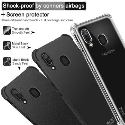 IMAK All-inclusive Shockproof Airbag TPU Case for Galaxy A20 / Galaxy A30, with Screen Protector(Transparent)