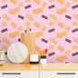 OH CRUMBS - PINK WALLPAPER