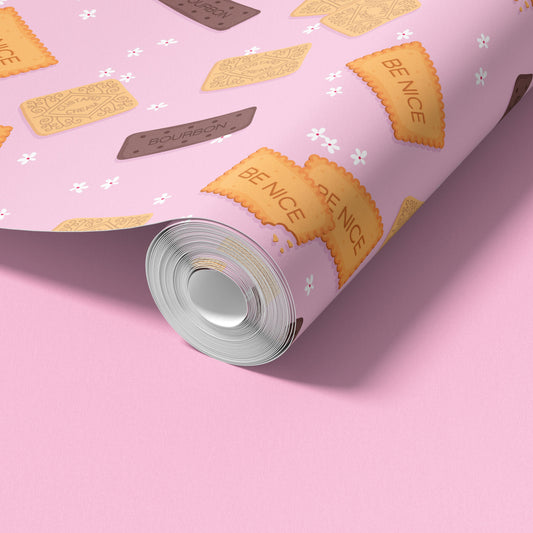 OH CRUMBS - PINK WALLPAPER