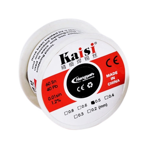 Kaisi 0.5mm Rosin Core Tin Lead Solder Wire for Welding Works, 50g