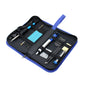 JIAFA JF-8125 Kit d'outils de fer à souder 18 en 1 avec sac, prise européenne (noir)