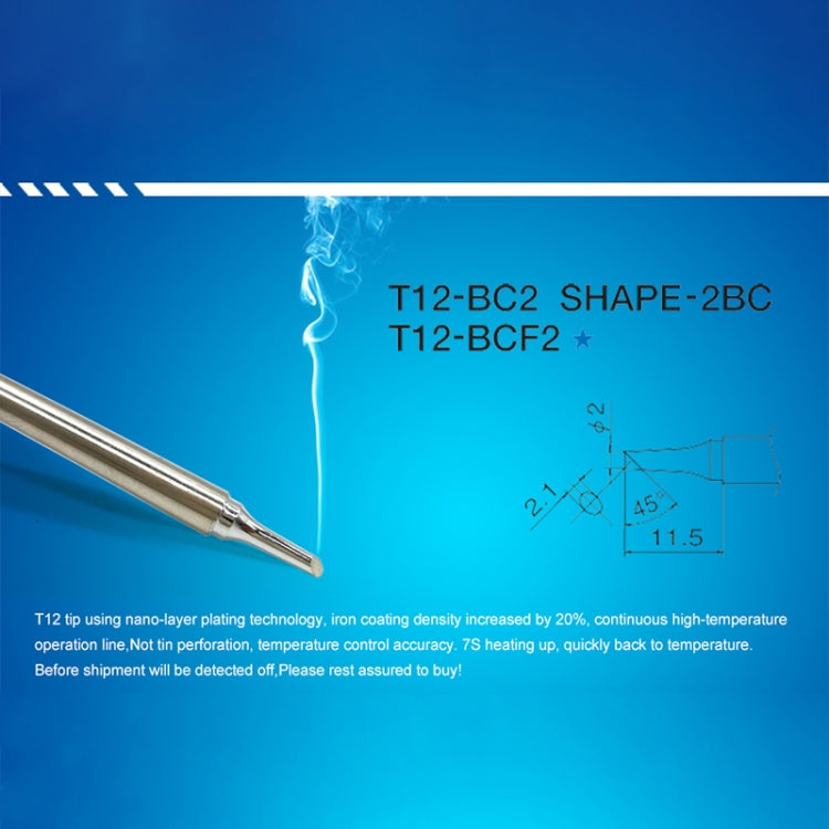 QUICKO T12-BCF2 Lead-free Soldering Iron Tip