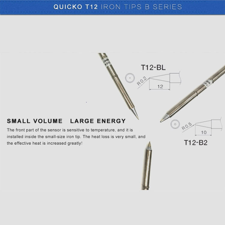 QUICKO T12-B Lead-free Soldering Iron Tip