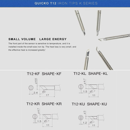 QUICKO T12-KL Lead-free Soldering Iron Tip