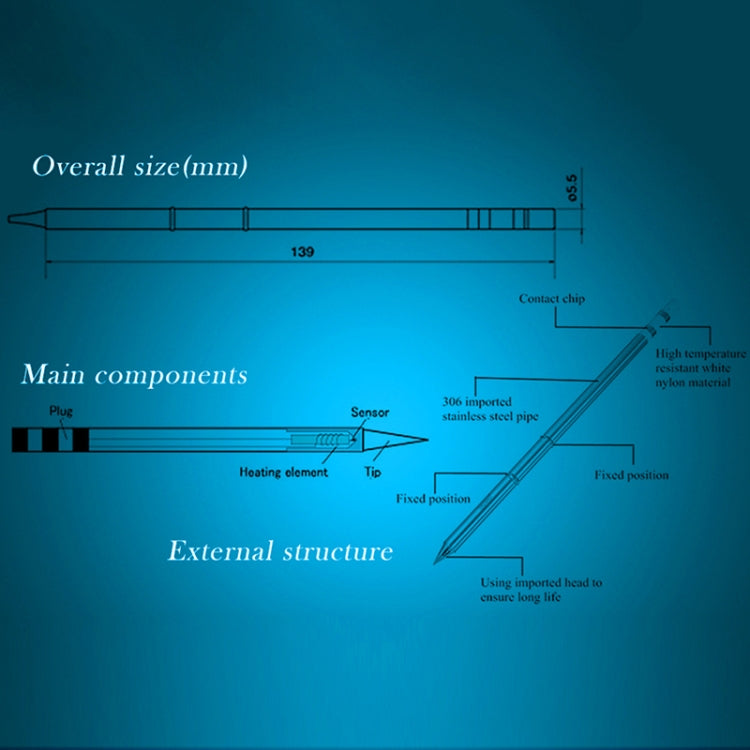 QUICKO T12-BCM3 Lead-free Soldering Iron Tip