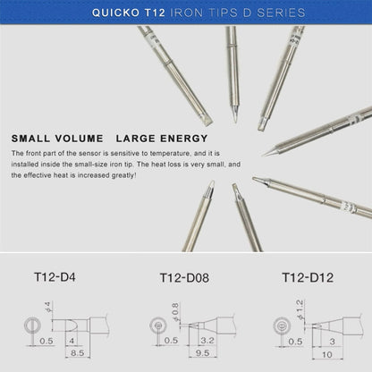 QUICKO T12-D08 Lead-free Soldering Iron Tip