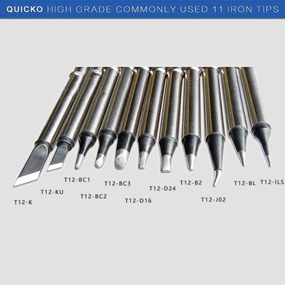 QUICKO T12-J02 Black Welding Lead-free Soldering Iron Tip