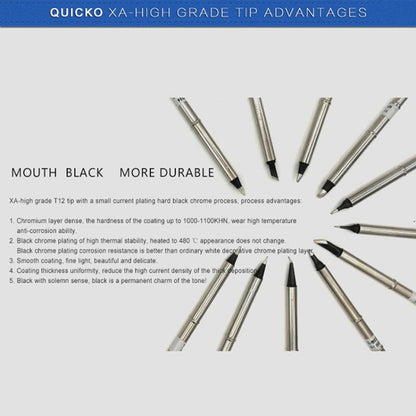 QUICKO T12-K Black Welding Lead-free Soldering Iron Tip