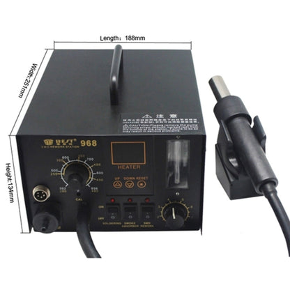 MEILLEURE Station de Retravail Intelligente 2 en 1 Pistolet à Air Chaud et Fer à Souder (Tension 220V)