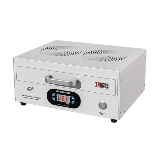 TBK 605 100W Mini UV Curing Lamp Box 48 LEDs Curved Surface Screen UV Curing Box, UK Plug