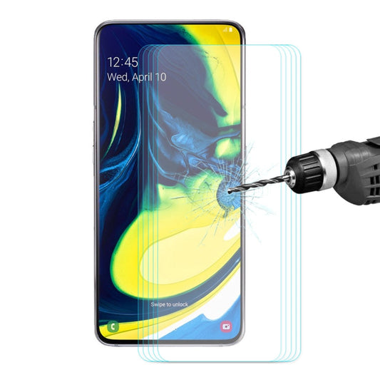 5 Films de Protection en Verre Trempé ENKAY Hat-Prince 0.26mm 2.5D 9H pour Galaxy A80