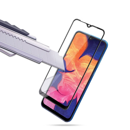 2 PCS mocolo 0.33mm 9H 2.5D Full Glue Tempered Glass Film for Galaxy A10 / M10