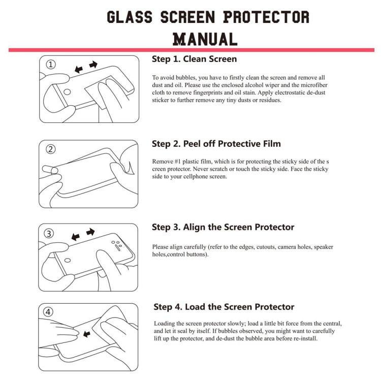 2 PCS ENKAY Hat-prince Full Glue 0.26mm 9H 2.5D Tempered Glass Film for Galaxy A40