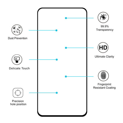 2 PCS ENKAY Hat-prince Full Glue 0.26mm 9H 2.5D Tempered Glass Film for Galaxy A80