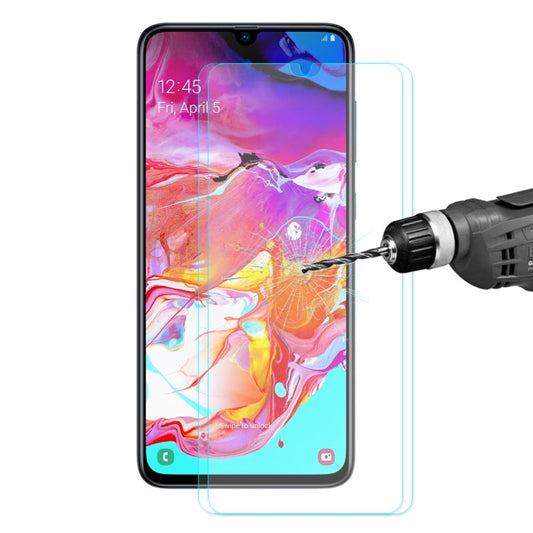 2 films de protection en verre trempé ENKAY Hat-Prince 0,26mm 2,5D 9H pour Samsung Galaxy A70