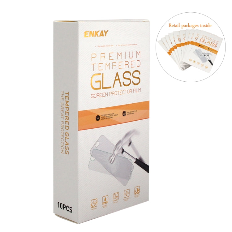 10 PCS ENKAY Hat-prince 0.26mm 9H 2.5D Curved Edge Tempered Glass Film for Galaxy A70