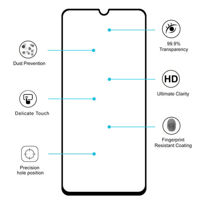 2 Films de protection en verre trempé ENKAY Hat-prince Full Glue 0,26mm 9H 2,5D pour Galaxy A70