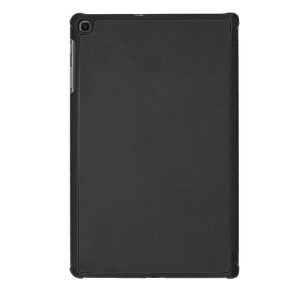 ENKAY PU Leather + Plastic Bottom Case with Three-folding Holder for Galaxy Tab A 10.1 (2019) T510 / T515(Black)