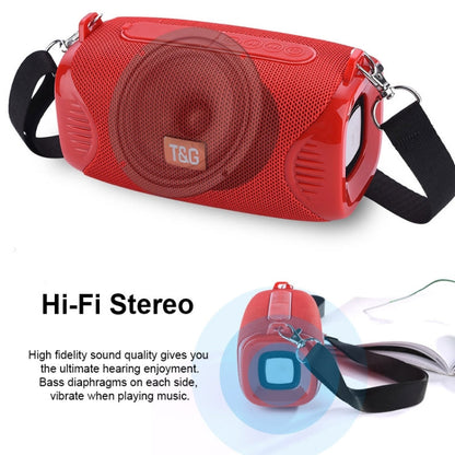T&G TG532 10W Wireless Bluetooth Speaker Waterproof Portable Outdoor Mini Column Box Loudspeaker with FM Radio(Green)