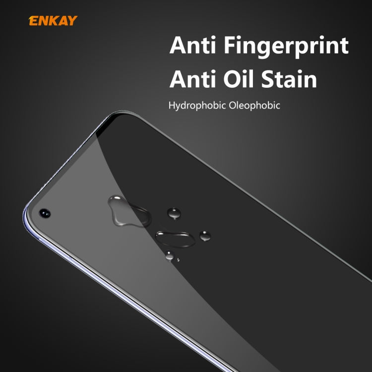 For Huawei Honor 30 ENKAY Hat-Prince 0.26mm 9H 6D Privacy Anti-spy Full Screen Tempered Glass Film