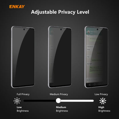 For Samsung Galaxy A71 ENKAY Hat-Prince 0.26mm 9H 6D Privacy Anti-spy Full Screen Tempered Glass Film