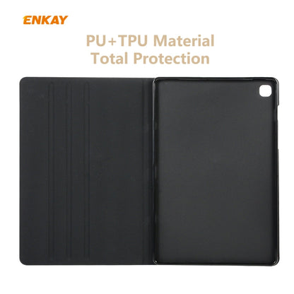 For Samsung Galaxy Tab S6 Lite P610 / P615 / Tab S6 Lite 2022 / P613 / P619 ENKAY Elastic Leather Tablet Case with Holder(Golden)