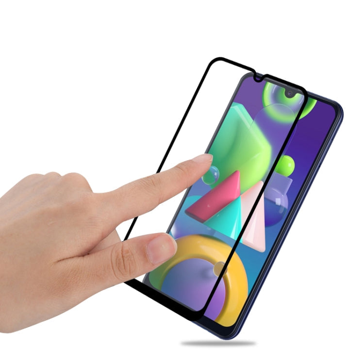 Pour Samsung Galaxy M21/M31 mocolo 0.33mm 9H 3D Pleine Colle Incurvé Plein Écran Film de Verre Trempé