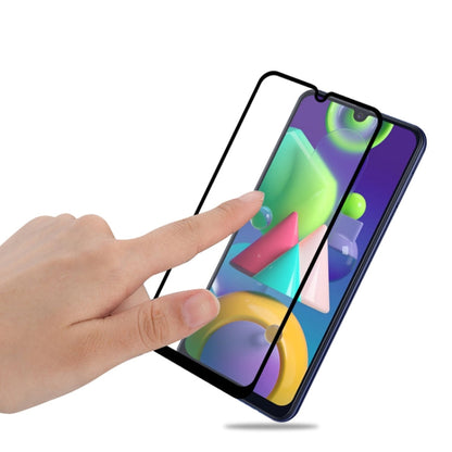 Pour Samsung Galaxy M21/M31 mocolo 0.33mm 9H 3D Pleine Colle Incurvé Plein Écran Film de Verre Trempé