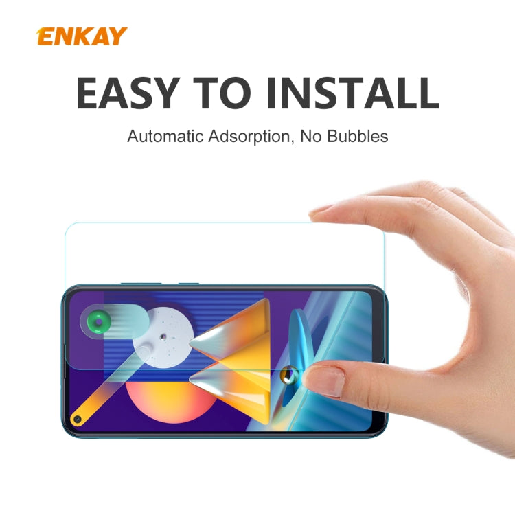 For Samsung Galaxy A11 / M11 ENKAY Hat-Prince 0.26mm 9H 2.5D Curved Edge Tempered Glass Film