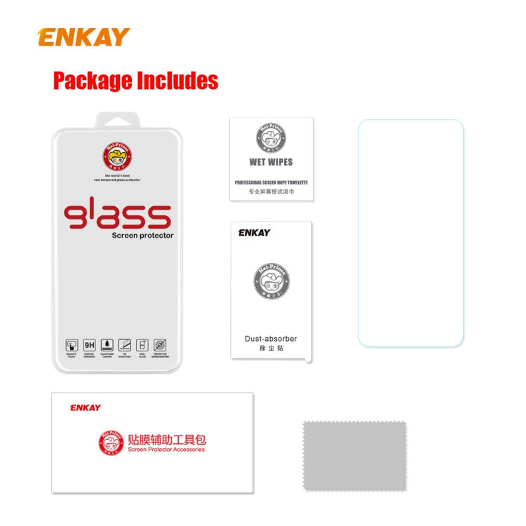 For Samsung Galaxy A11 / M11 ENKAY Hat-Prince 0.26mm 9H 2.5D Curved Edge Tempered Glass Film