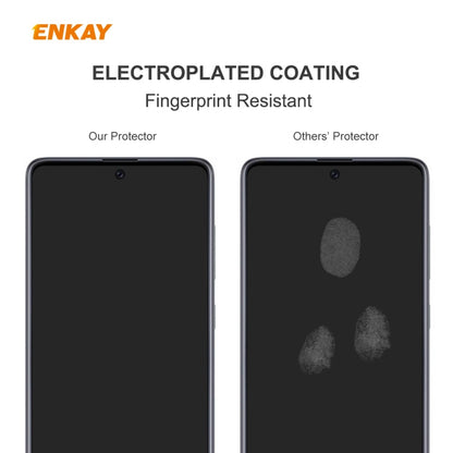 For Redmi Note 9S / Note 9 Pro 2 PCS ENKAY Hat-Prince 0.26mm 9H 2.5D Curved Edge Tempered Glass Film