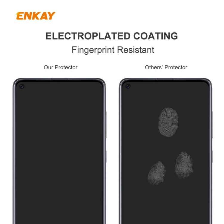 For Redmi 10X 4G / Redmi Note 9 10 PCS ENKAY Hat-Prince 0.26mm 9H 2.5D Curved Edge Tempered Glass Film