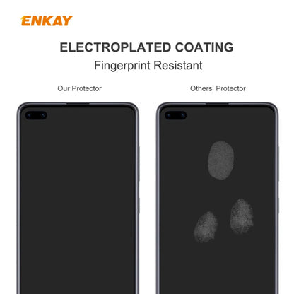 For Huawei P40 10 PCS ENKAY Hat-Prince 0.26mm 9H 2.5D Curved Edge Tempered Glass Film