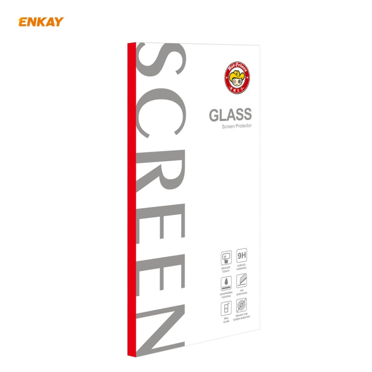 For Redmi Note 9S / Note 9 Pro  2 PCS ENKAY Hat-Prince Full Glue 0.26mm 9H 2.5D Tempered Glass Full Coverage Film