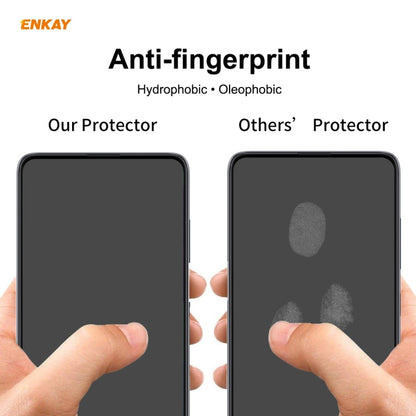 For Redmi Note 9S / Note 9 Pro  2 PCS ENKAY Hat-Prince Full Glue 0.26mm 9H 2.5D Tempered Glass Full Coverage Film