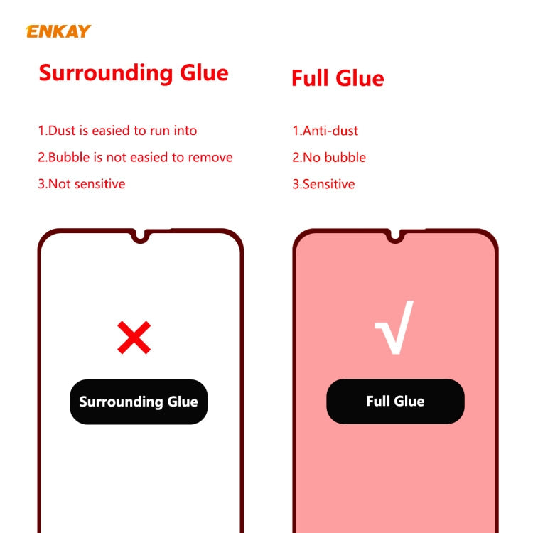 For Xiaomi Mi 10 Lite /Redmi 10X 5G 5 PCS ENKAY Hat-Prince Full Glue 0.26mm 9H 2.5D Tempered Glass Full Coverage Film