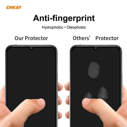 For Xiaomi Mi 10 Lite /Redmi 10X 5G 5 PCS ENKAY Hat-Prince Full Glue 0.26mm 9H 2.5D Tempered Glass Full Coverage Film