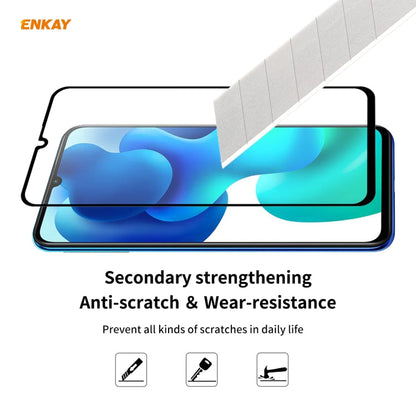 For Xiaomi Mi 10 Lite /Redmi 10X 5G 5 PCS ENKAY Hat-Prince Full Glue 0.26mm 9H 2.5D Tempered Glass Full Coverage Film