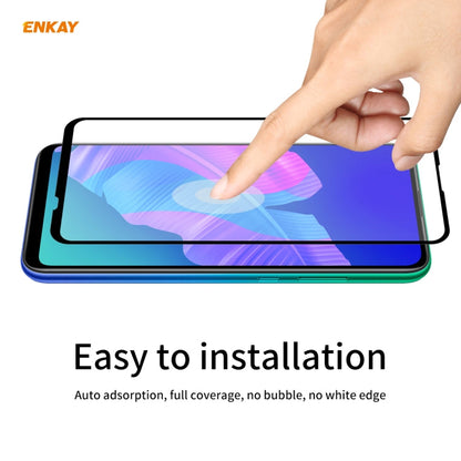 For Huawei P40 Lite E 5 PCS ENKAY Hat-Prince Full Glue 0.26mm 9H 2.5D Tempered Glass Full Coverage Film