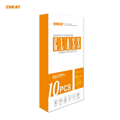 For Samsung Galaxy A41 10 PCS ENKAY Hat-Prince Full Glue 0.26mm 9H 2.5D Tempered Glass Full Coverage Film