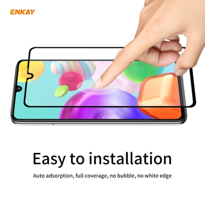 For Samsung Galaxy A41 10 PCS ENKAY Hat-Prince Full Glue 0.26mm 9H 2.5D Tempered Glass Full Coverage Film