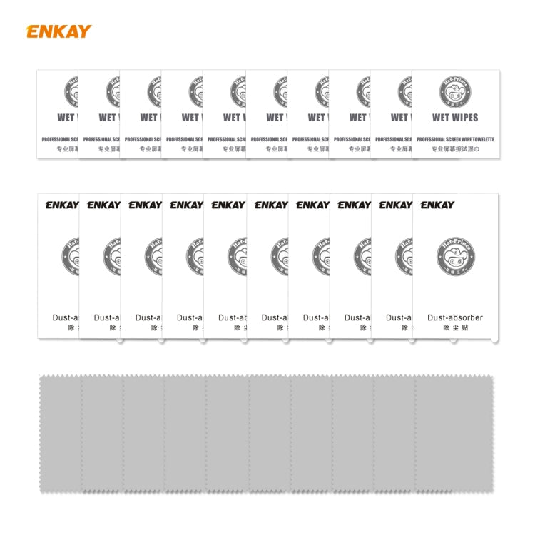 For Samsung Galaxy A41 10 PCS ENKAY Hat-Prince Full Glue 0.26mm 9H 2.5D Tempered Glass Full Coverage Film