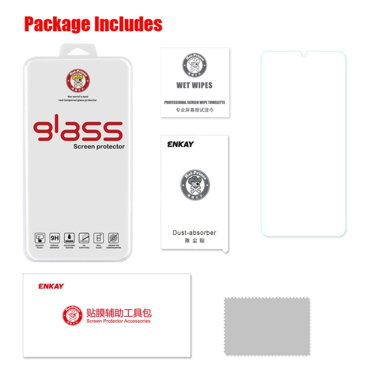 ENKAY Hat-Prince 0.26mm 2.5D 9H Tempered Glass Protective Film for Samsung Galaxy A20e / A10e