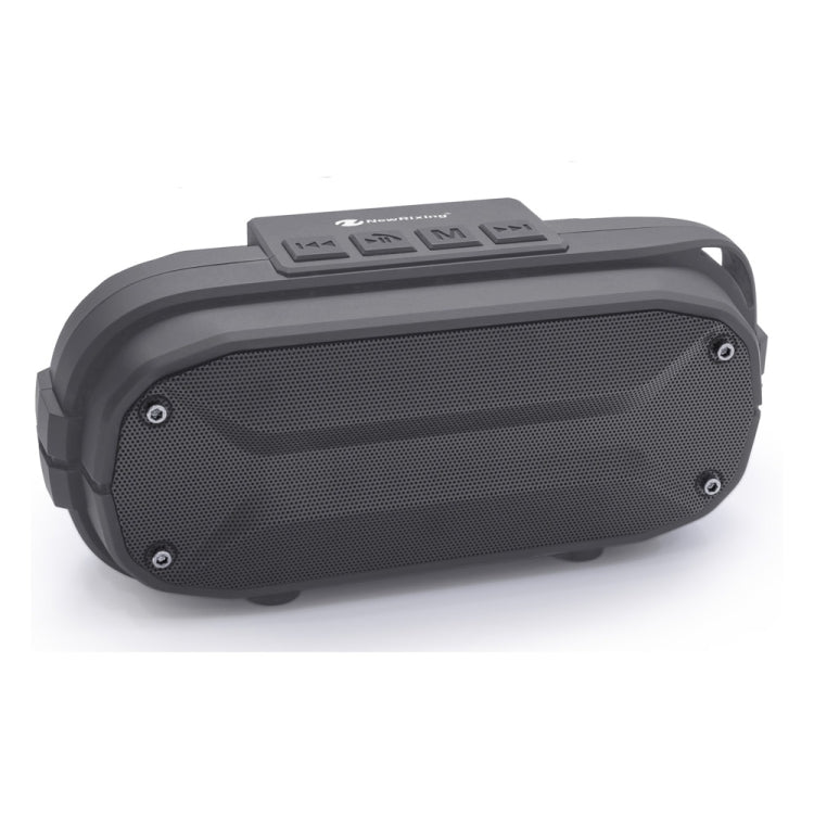 Haut-parleur Bluetooth sans fil stéréo portable NewRixing NR-3023, microphone intégré, supporte les cartes TF / la radio FM (Gris)
