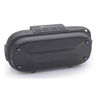 Haut-parleur Bluetooth sans fil stéréo portable NewRixing NR-3023, microphone intégré, supporte les cartes TF / la radio FM (Gris)